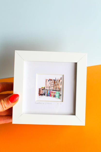 Victoria Street Edinburgh Mini Art Print