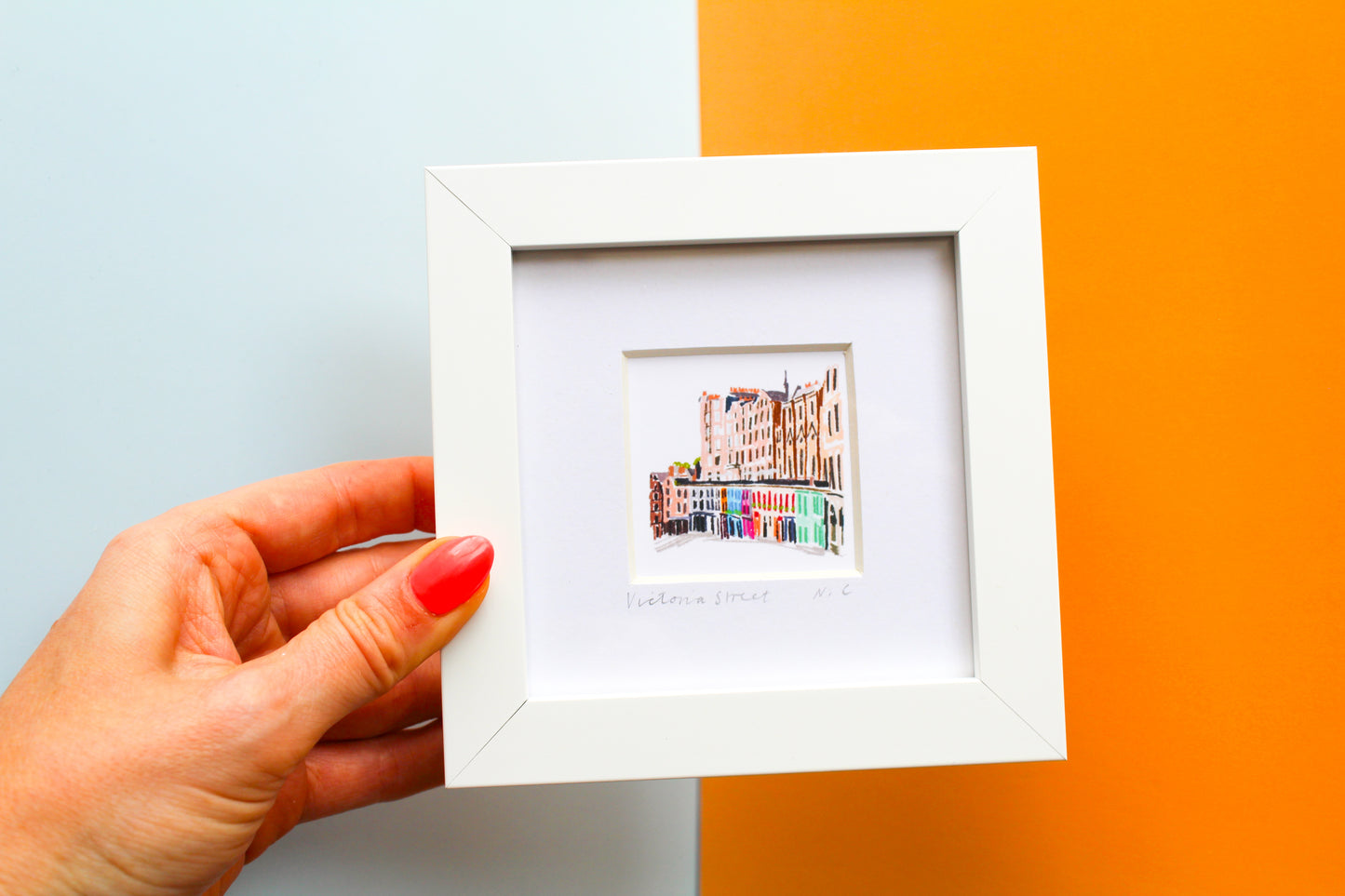 Victoria Street Edinburgh Mini Art Print