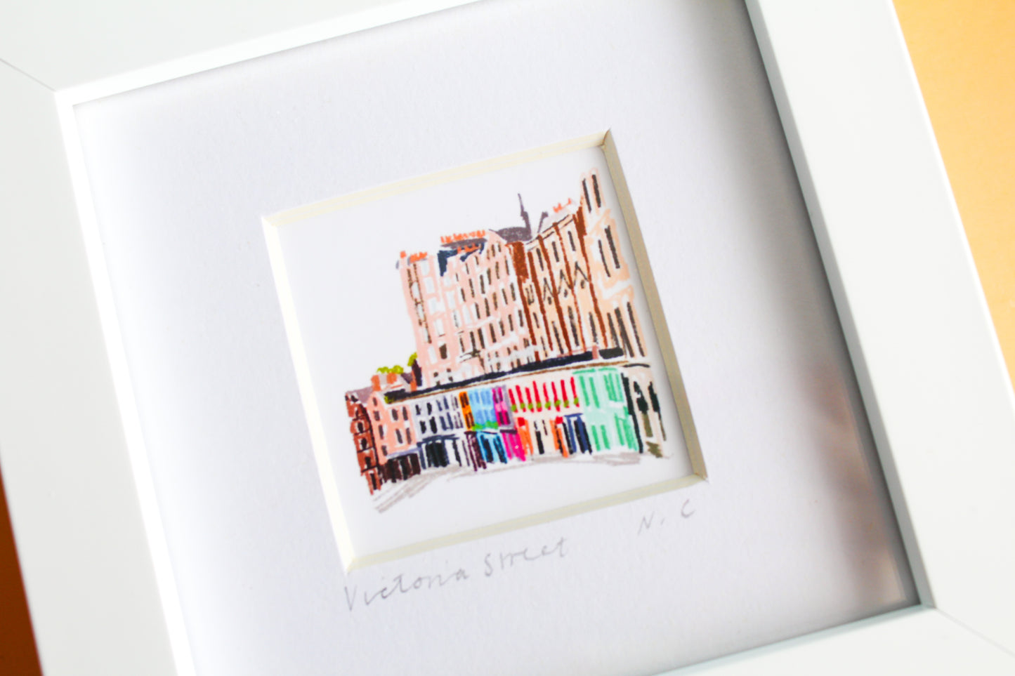 Victoria Street Edinburgh Mini Art Print
