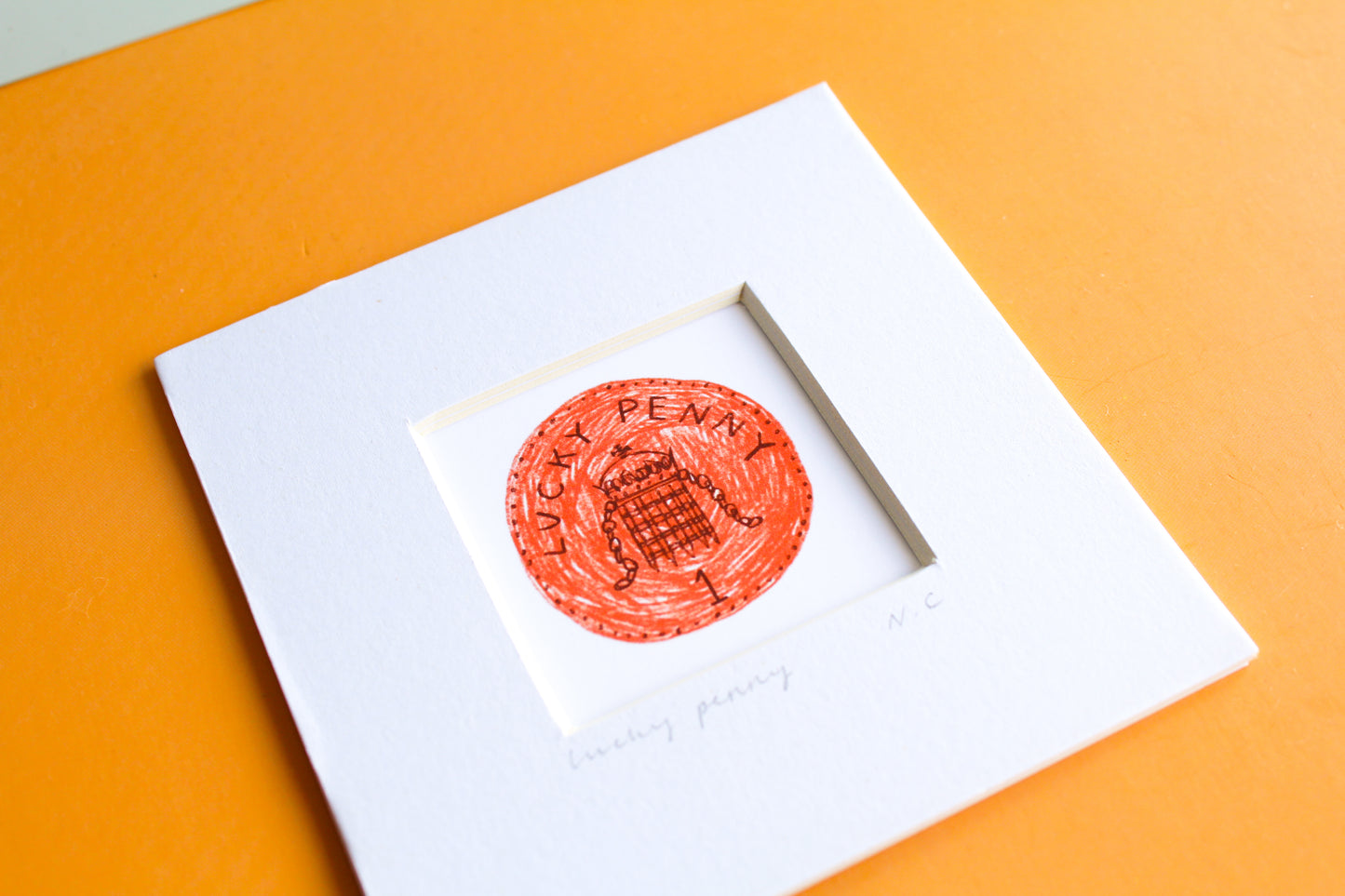 Lucky Penny Mini Art Print