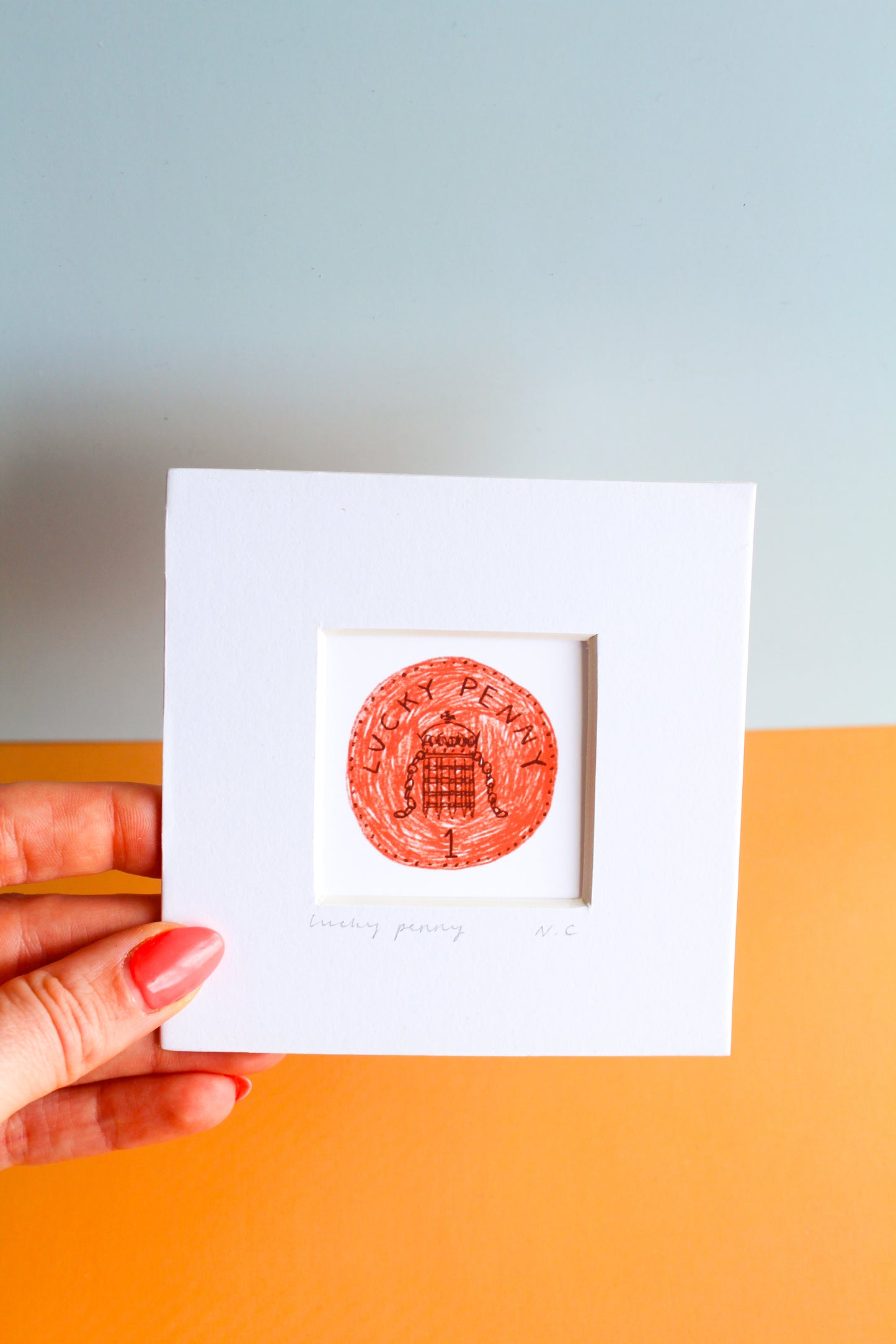 Lucky Penny Mini Art Print
