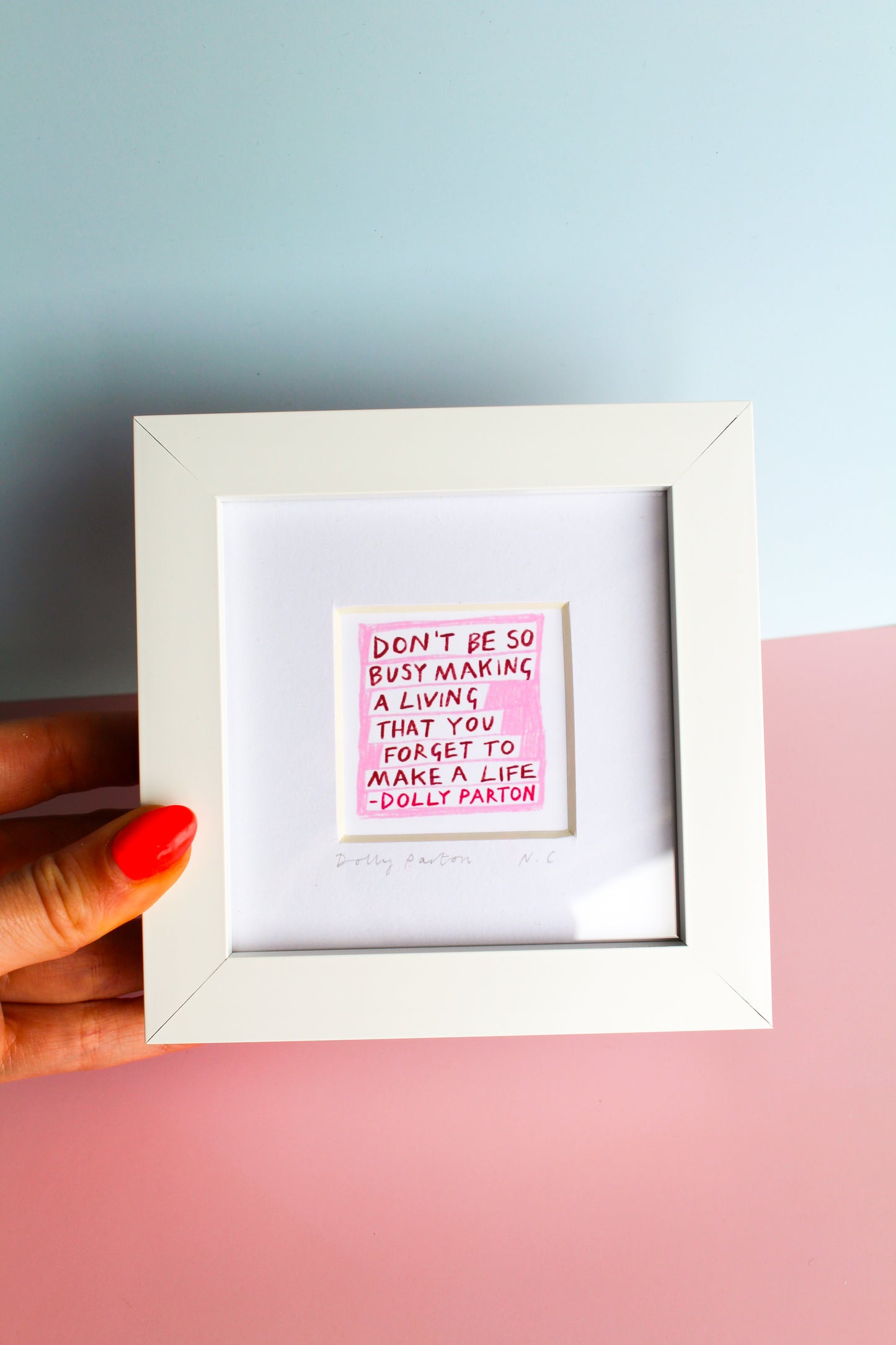 Dolly Parton Quote Mini Art Print