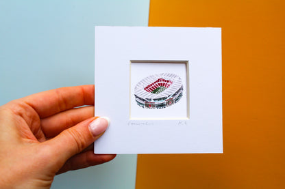 Football Stadium Mini Art Print