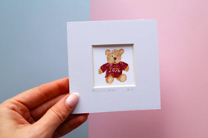 Born in 2026 Bear Mini Art Print