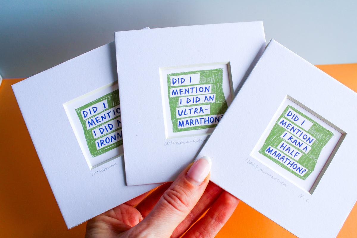 Did I Mention I Ran...? Running Mini Art Print