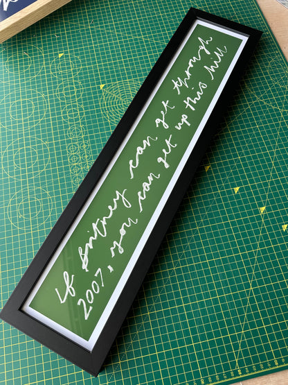 Personalised Text Art Print