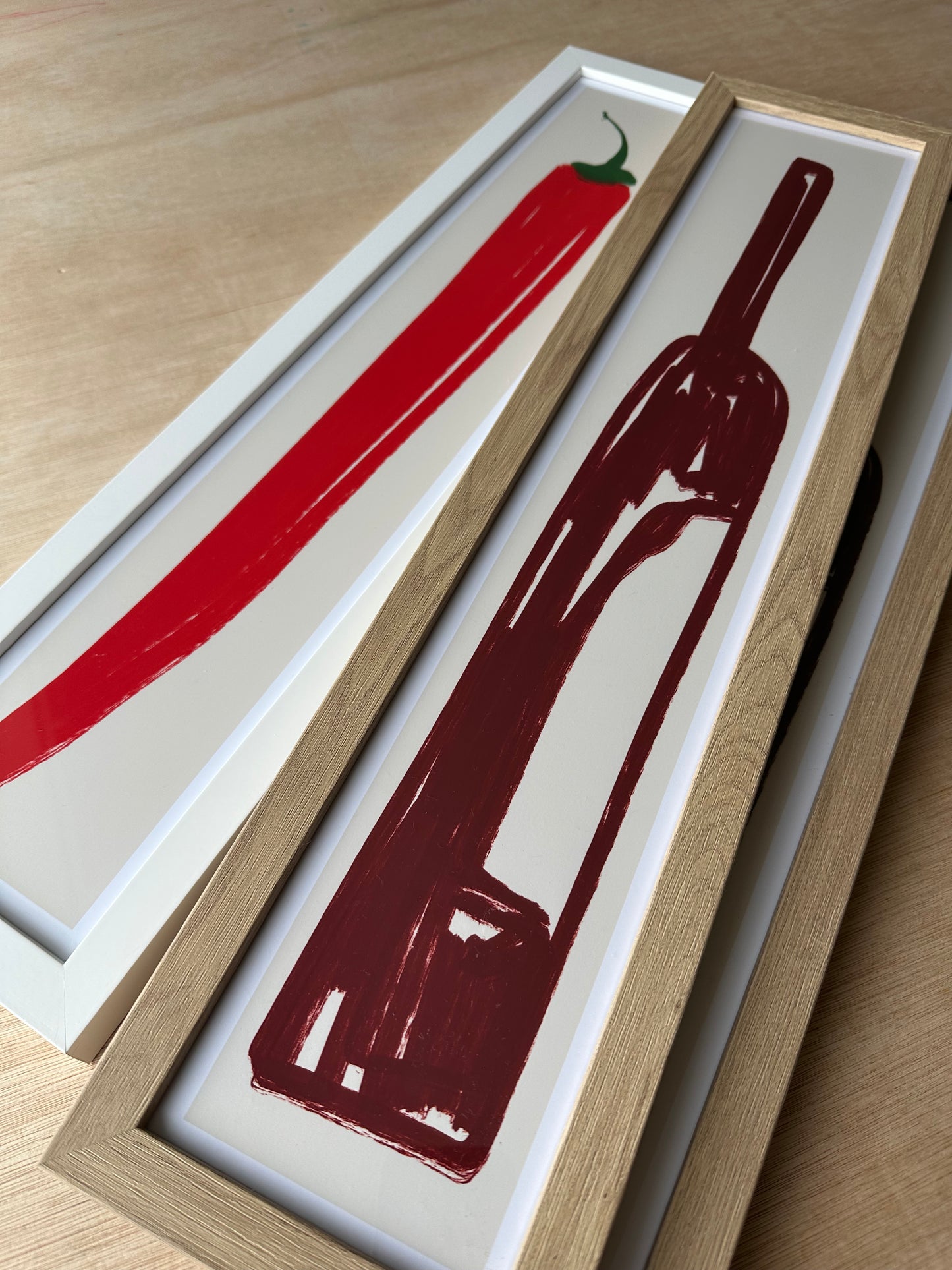 Chilli Art Print / 60 cm x 12 cm