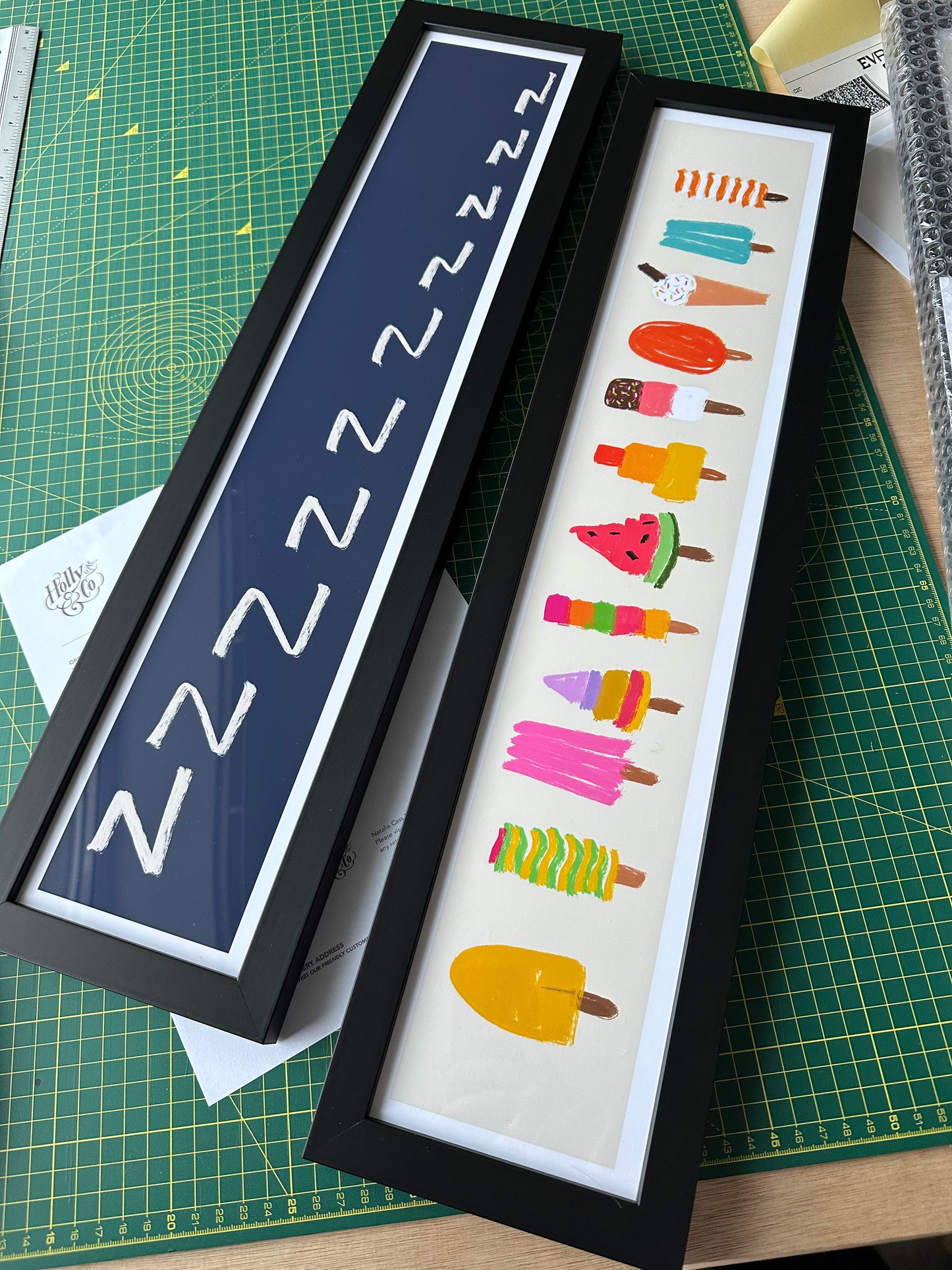Lolly Art Print / 60 cm x 12 cm