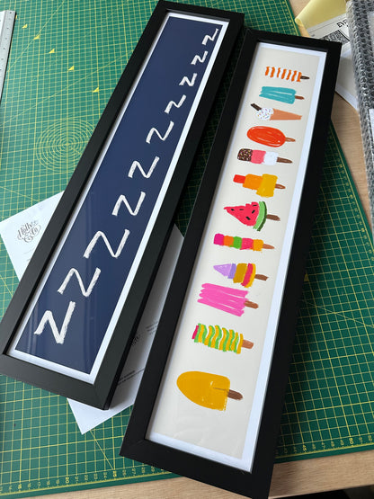 Lolly Art Print / 60 cm x 12 cm