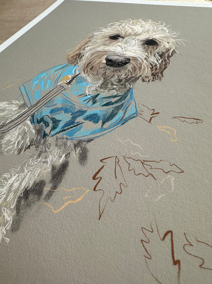 Personalised Hand Drawn Pet Portrait
