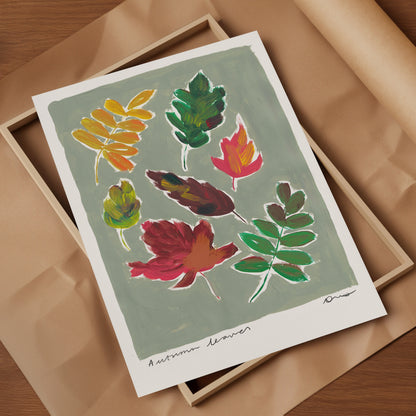 Autumn Leaves Art Print