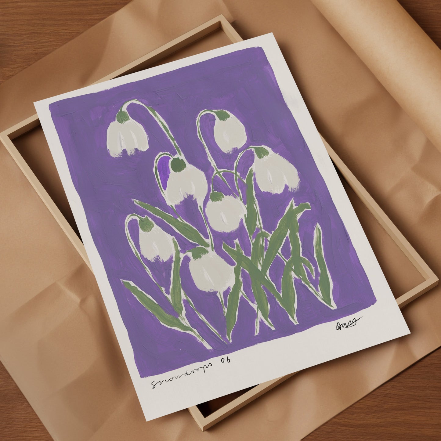 Snowdrops Art Print