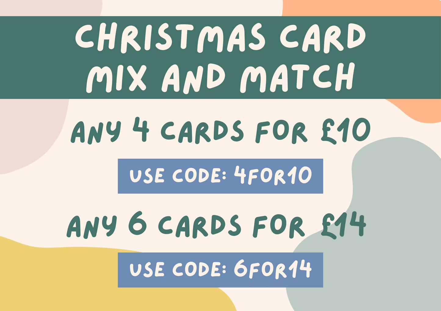 Hot Chocolate Christmas Card / Festive Greeting Card / Hand Drawn Christmas Card / Christmas Card