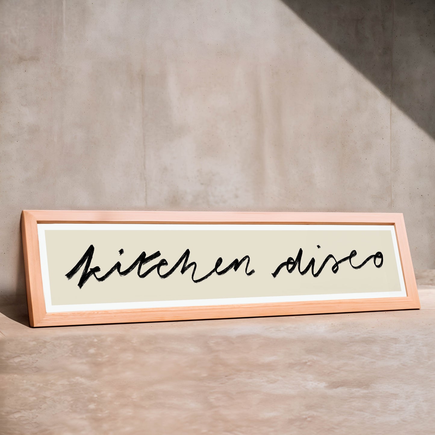 Kitchen Disco Panoramic Art Print / 60 cm x 12 cm