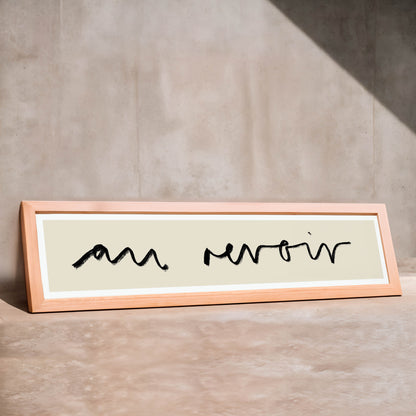 Au Revoir Panoramic Art Print / 60 cm x 12 cm