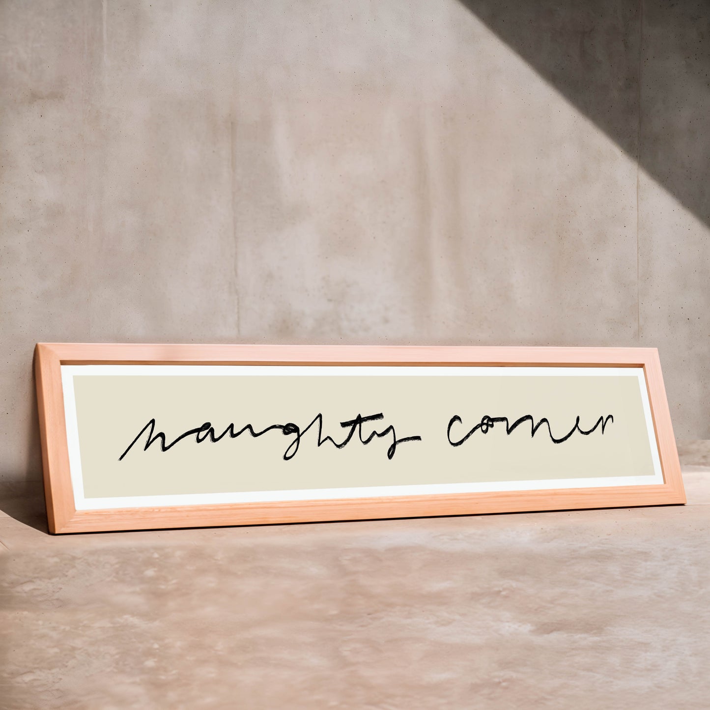 Naughty Corner Panoramic Art Print / 60 x 12 cm