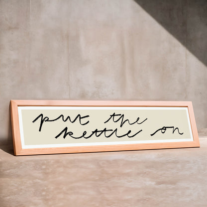 Put the Kettle On Panoramic Art Print / 60 cm x 12 cm