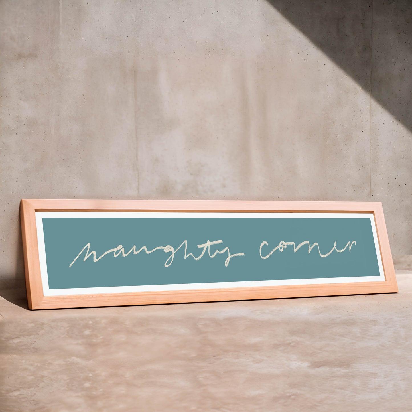Naughty Corner Panoramic Art Print / 60 x 12 cm