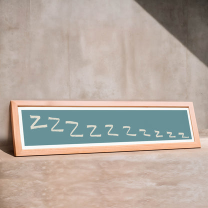 Bedroom Panoramic Art Print / 60 cm x 12 cm