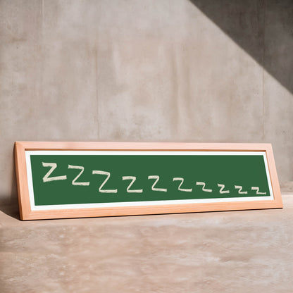 Bedroom Panoramic Art Print / 60 cm x 12 cm