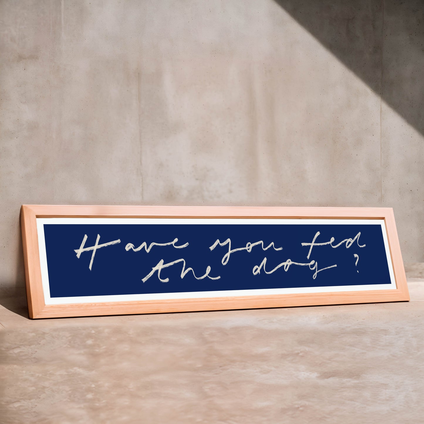 Have You Fed the Dog? Panoramic Art Print / 60 cm x 12 cm