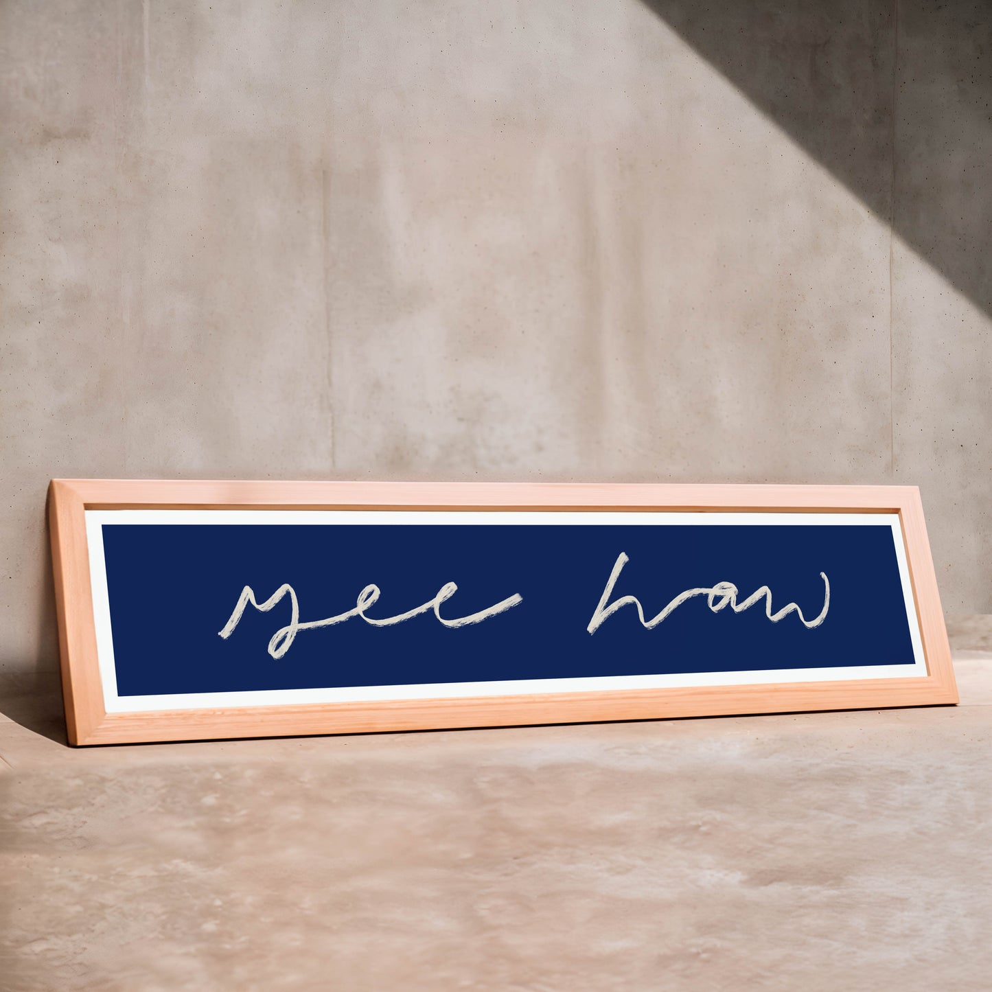 Yeehaw Panoramic Art Print / 60 cm x 12 cm