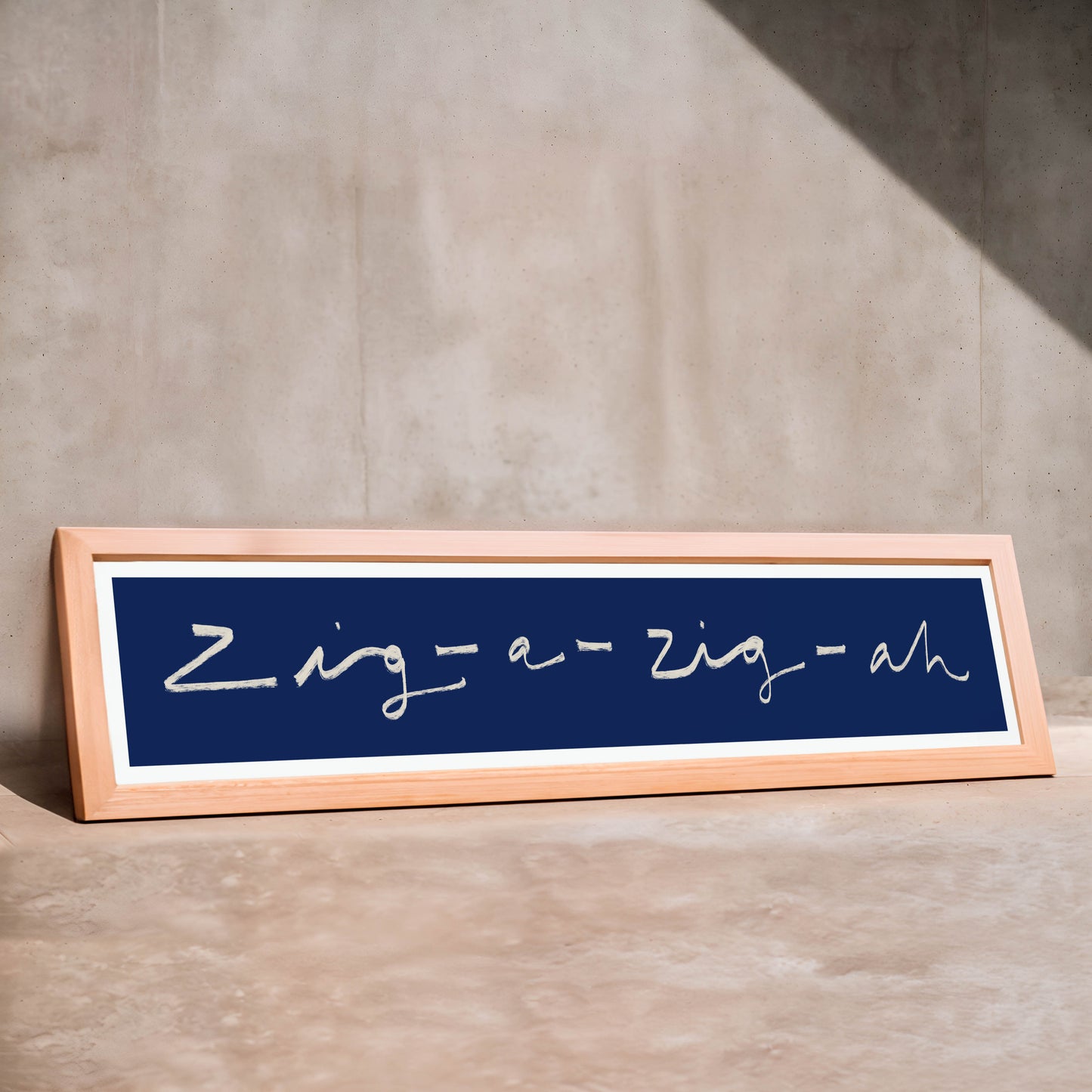 Zig-A-Zig-Ah Panoramic Art Print / 60 cm x 12 cm