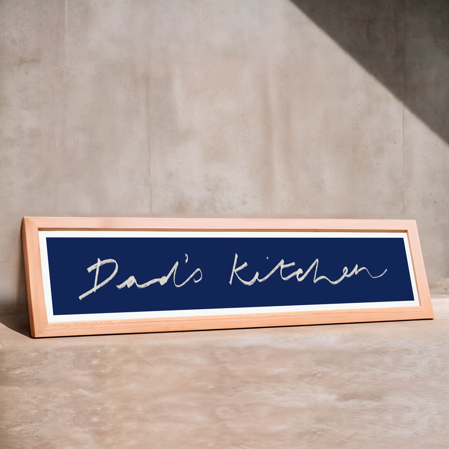 Dads Kitchen Panoramic Art Print / 60 cm x 12 cm