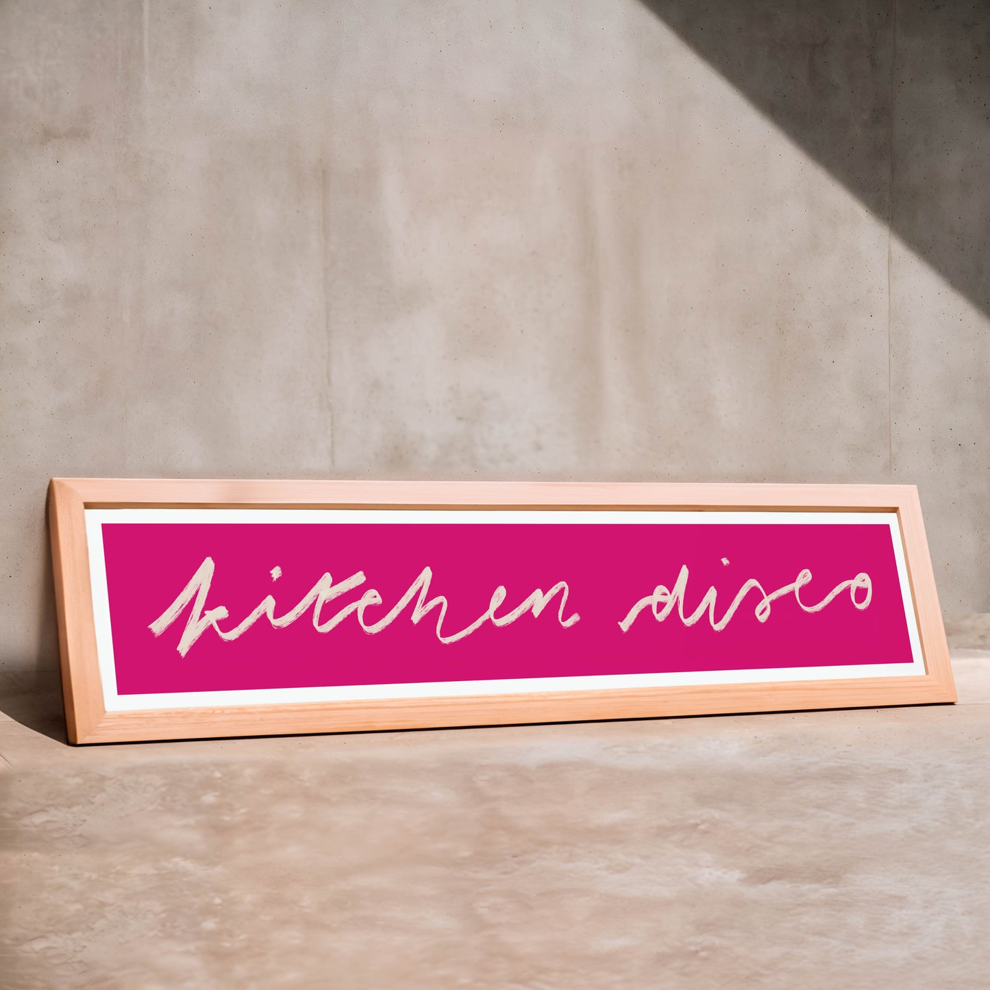 Kitchen Disco Panoramic Art Print / 60 cm x 12 cm
