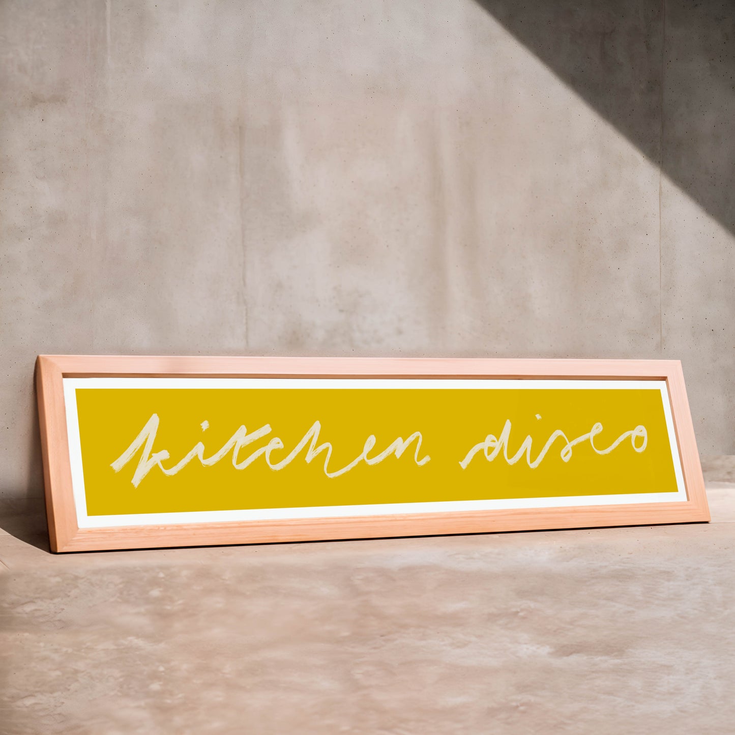 Kitchen Disco Panoramic Art Print / 60 cm x 12 cm