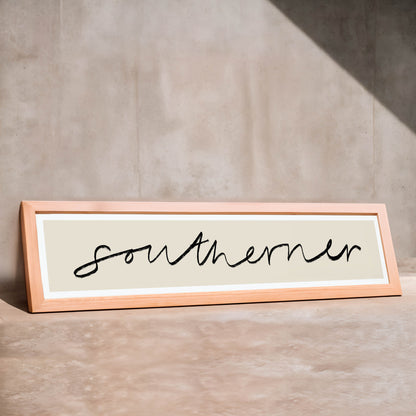 Southerner Panoramic Art Print / 60 cm x 12 cm