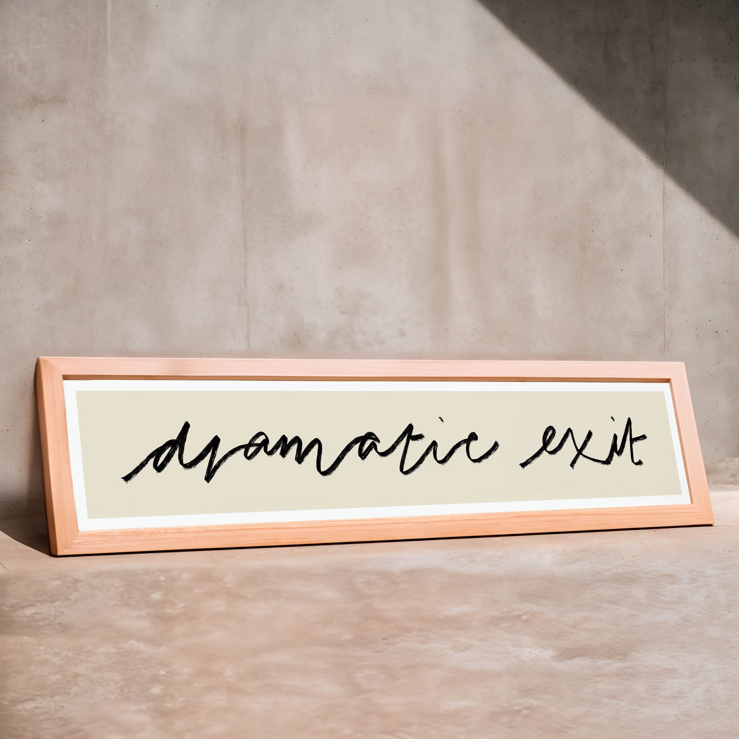 Dramatic Exit Panoramic Art Print / 60 cm x 12 cm