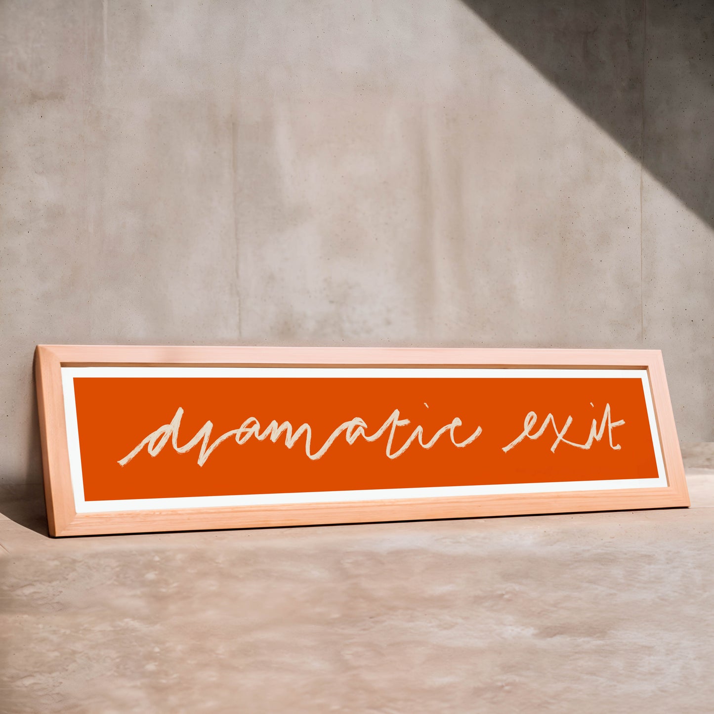 Dramatic Exit Panoramic Art Print / 60 cm x 12 cm
