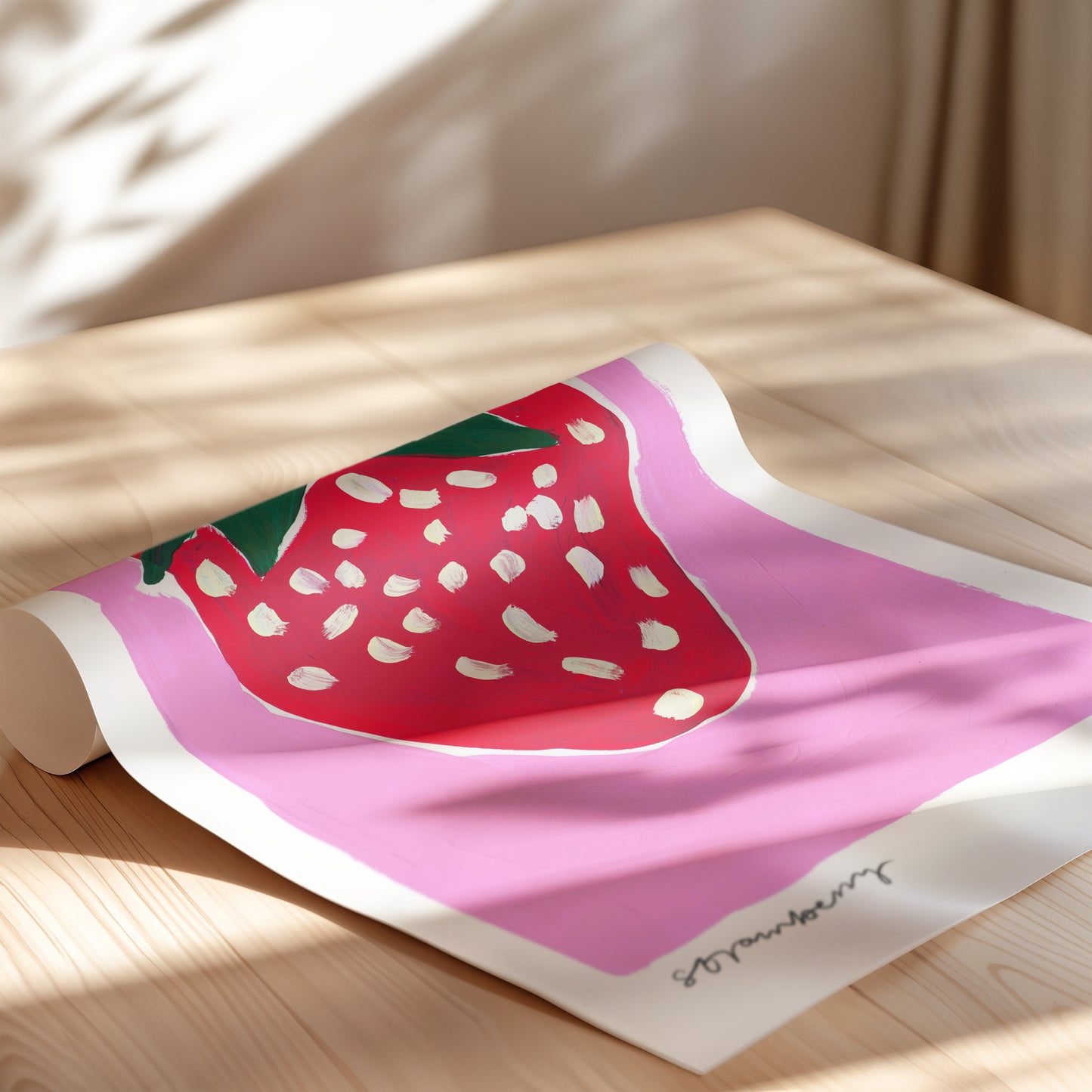 Strawberry Pink Art Print