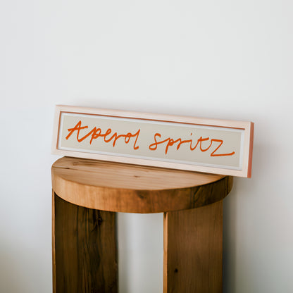 Aperol Spritz Panoramic Art Print / 60 cm x 12 cm