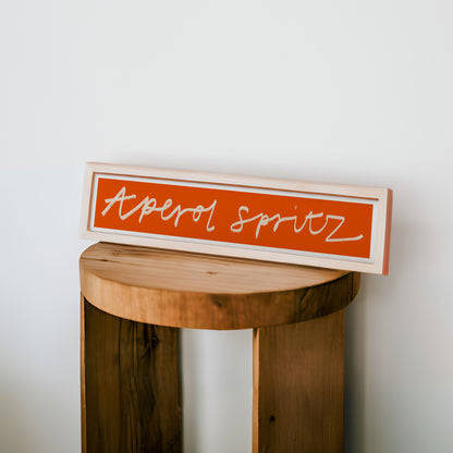 Aperol Spritz Panoramic Art Print / 60 cm x 12 cm