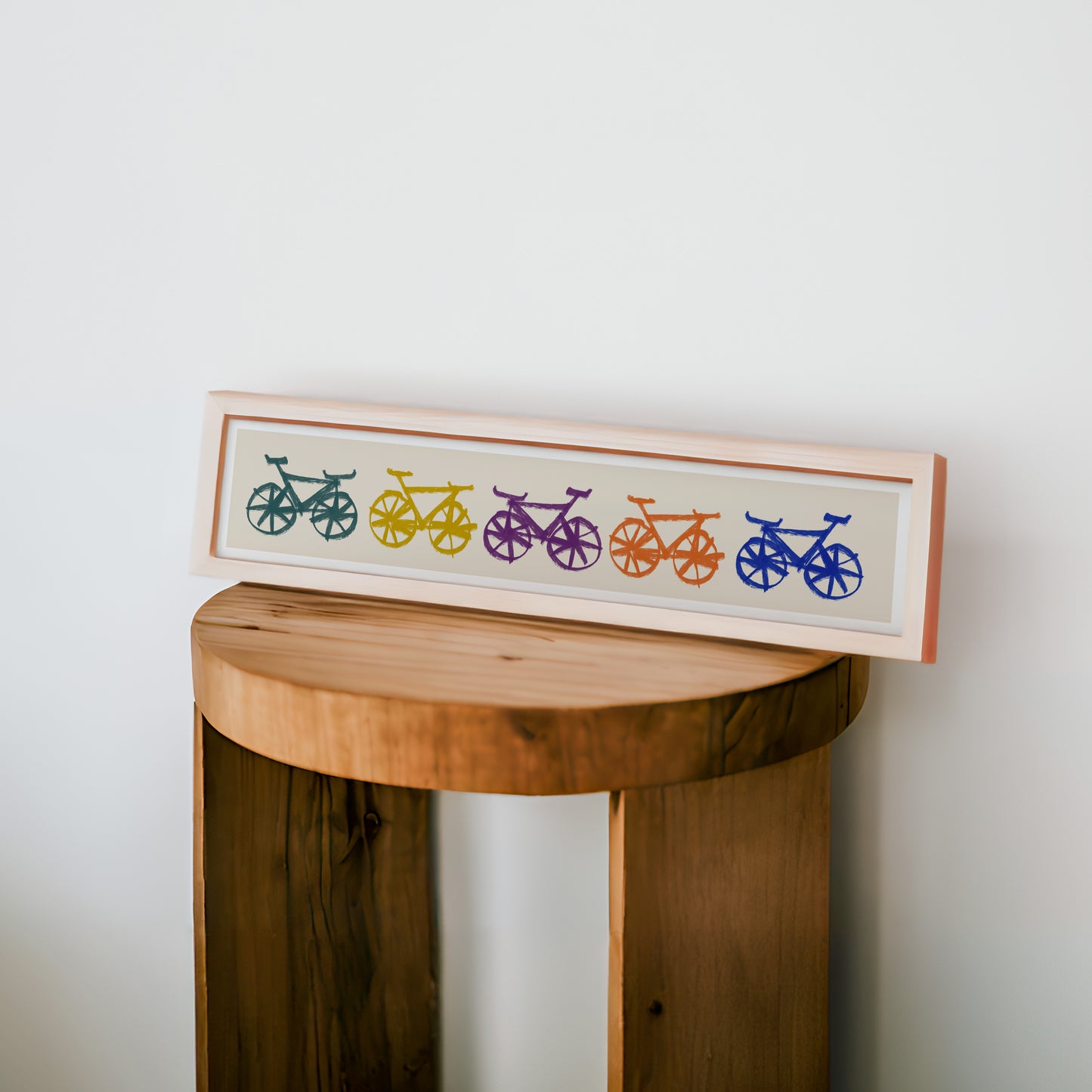 Bicycle Panoramic Art Print / 60 cm x 12 cm