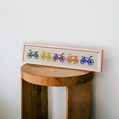 Bicycle Panoramic Art Print / 60 cm x 12 cm