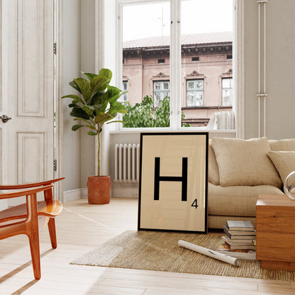 Scrabble Tile Art Print