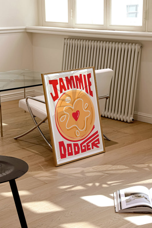 Jammie Dodger Biscuit Art Print - Sample Sale
