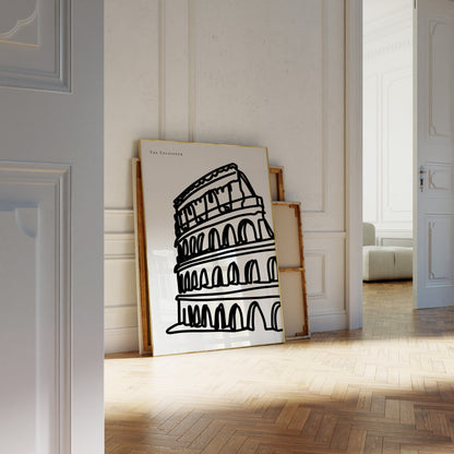Rome Black and White Art Print