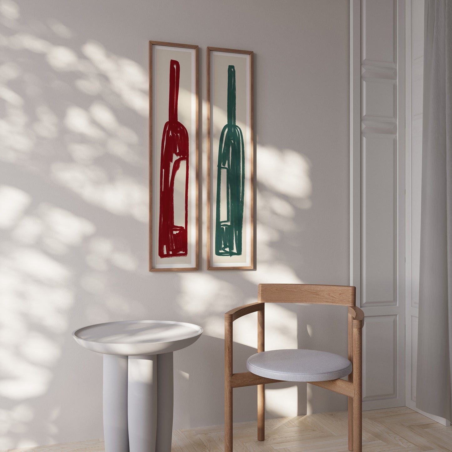 Wine Art Print / 60 cm x 12 cm