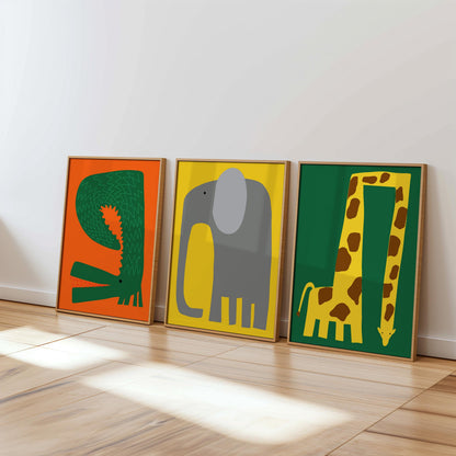 Childrens Wall Art Set of 3