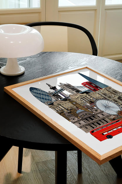 London Landmarks Art Print