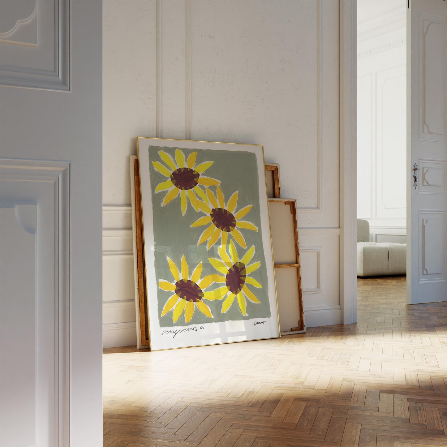 Sunflowers Painting Art Print