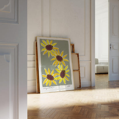 Sunflowers Painting Art Print