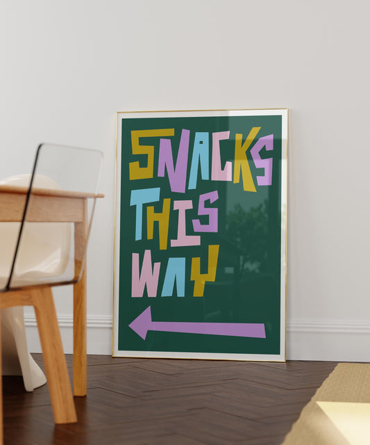 Funny Snack Art Print