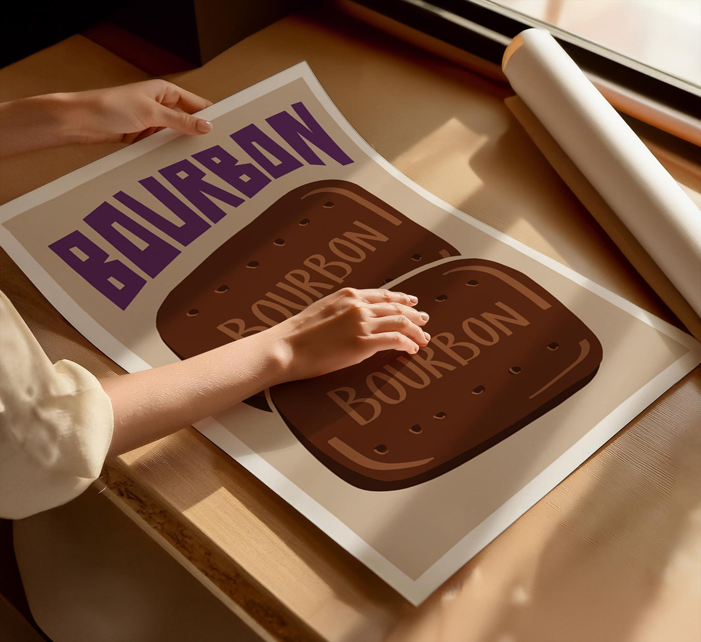 Bourbon biscuit Art Print