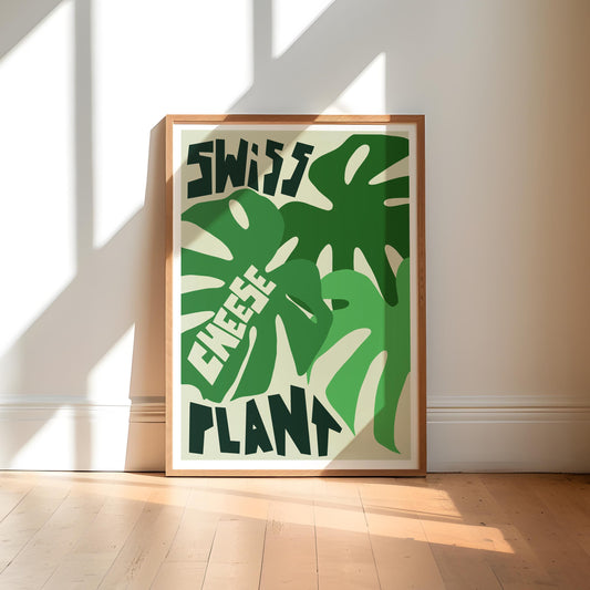 Swiss Cheese Plant Art Print