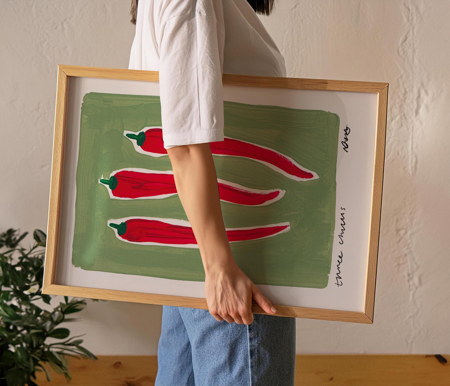 Chilli Painting Art Print